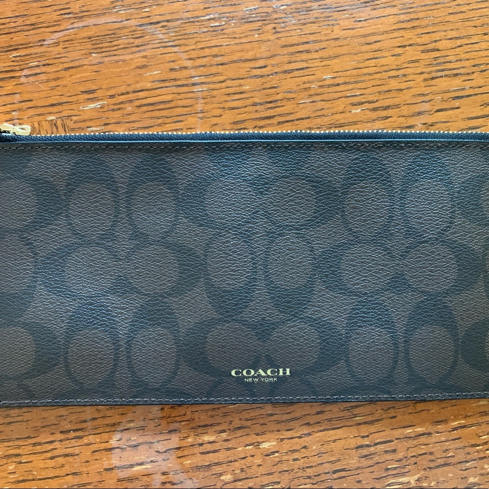 Coach Long Zipper Pouch